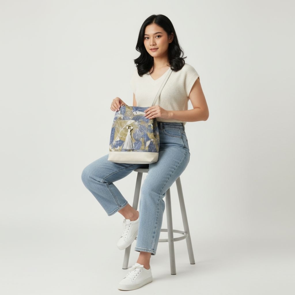 baru tas ecoprint kulit domba digital ori limited edition