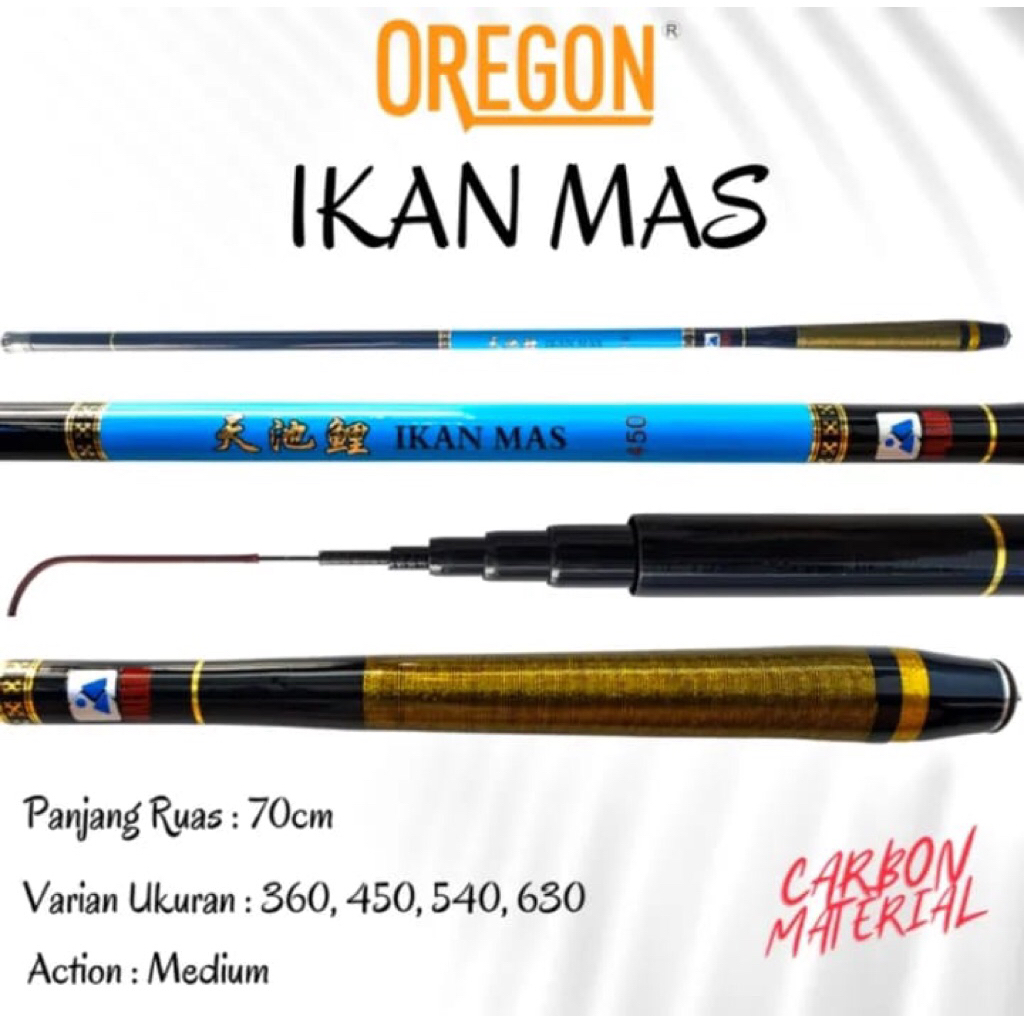 Joran Tegek Carbon Oregon Ikan Mas 540