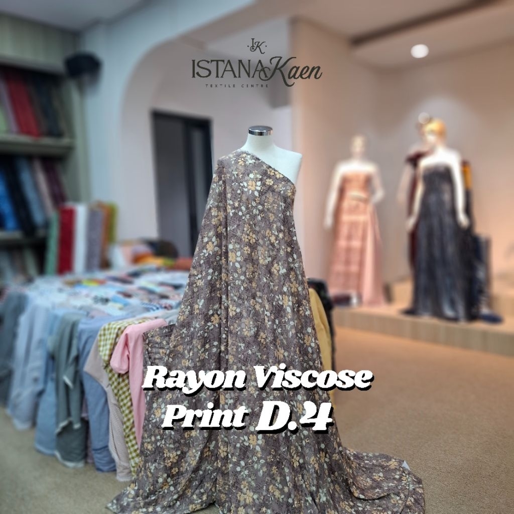 Rayon Viscose Print | Rayon Viscose | Rayon Motif | Rayon Print Motif Bunga | Rayon Flower -ISTANAKA