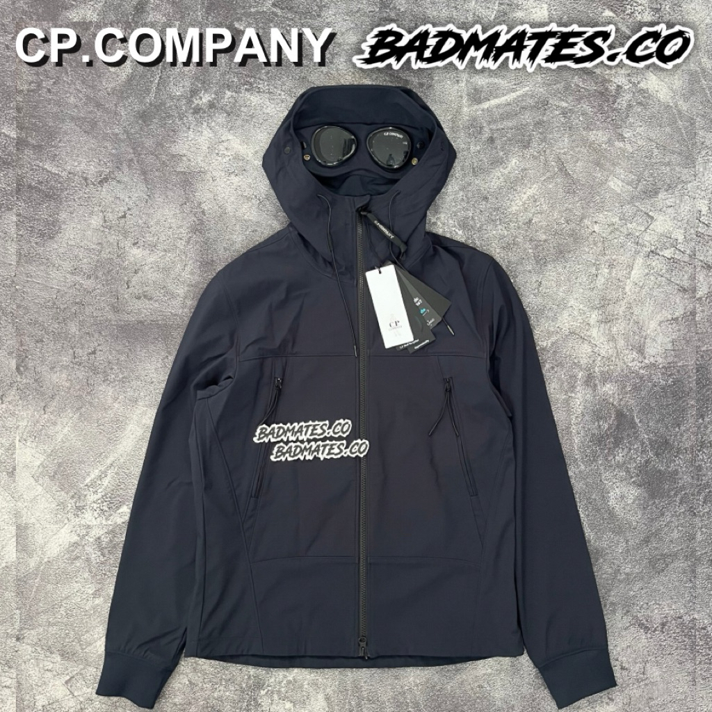 Cp Company Soft Shell Goggle Jacket Navy - C.P. Company Softshell Original