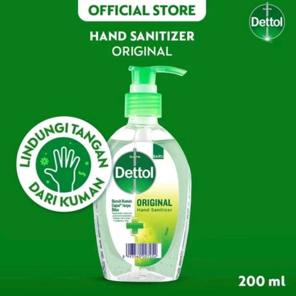 Dettol Hand Sanitizer Original 200ml Pump