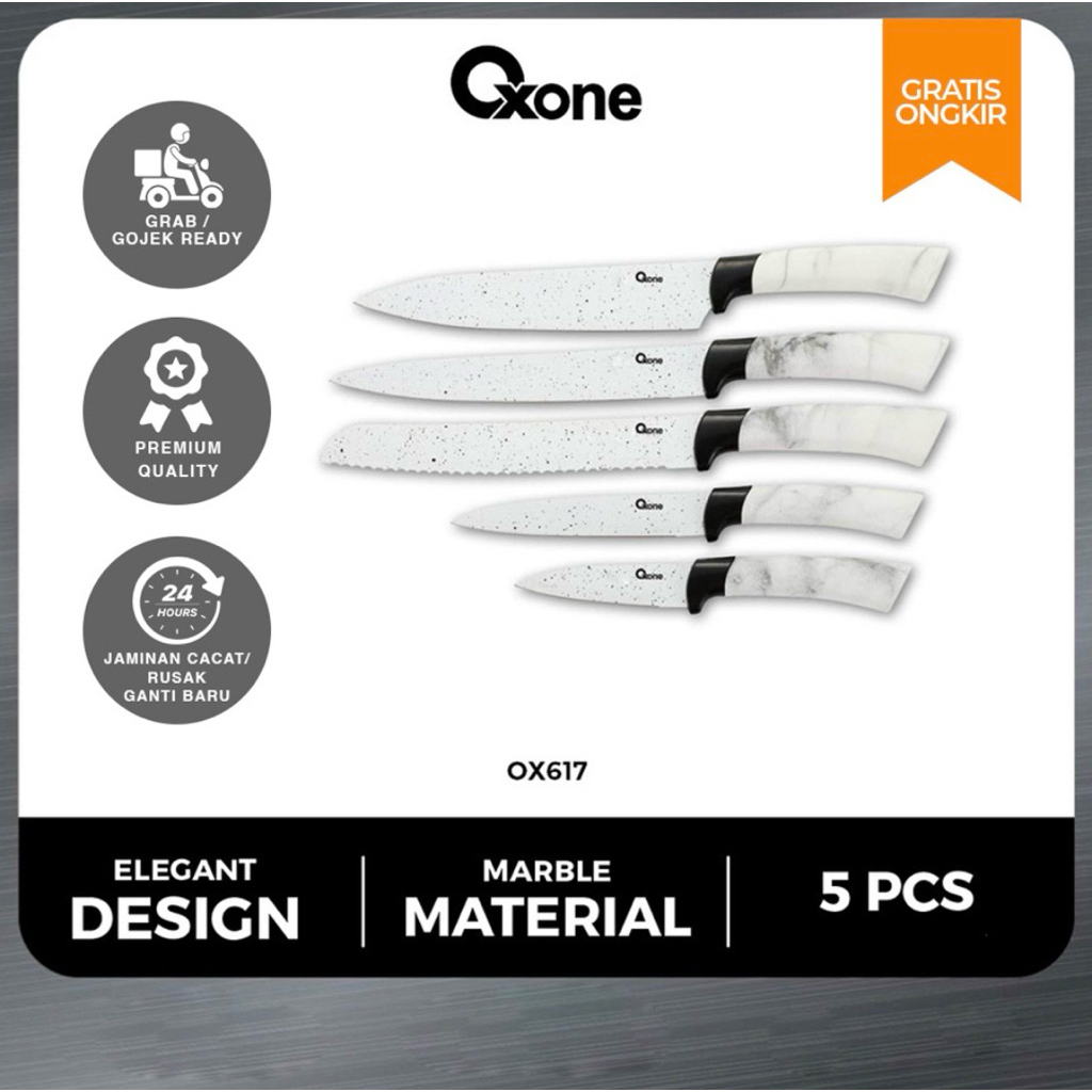 pisau satu set knife 1 set Oxone ox617