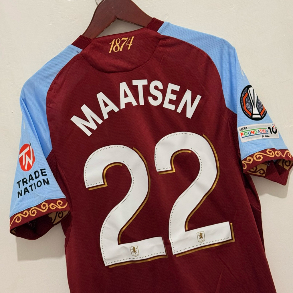 JERSEY ASTON VILLA HOME 2025/2026 UEL VERSION PLAYER ISSUE