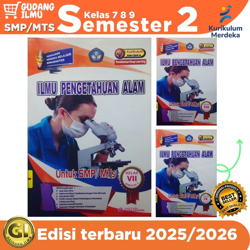 LKS IPA SMP Kelas 7 8 9 Semester 2 kurikulum merdeka l putra angkasa