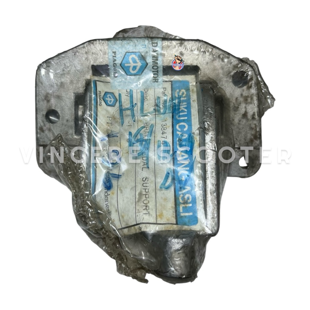 Breket Dudukan Pedal Rem Danmotor Biru Vespa PX Excel Exclusive Spartan PTS Special