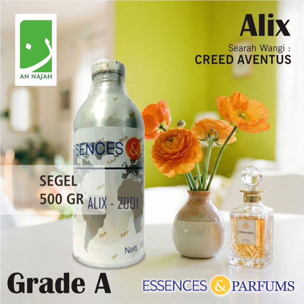 ALIX | Grade A | Searah Wangi Creed Aventus | Essences | 500gr Segel