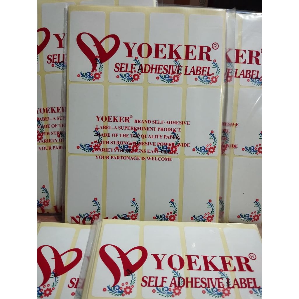 Label Undangan motif bunga - Desain Praktis, Mudah Dipasang, Tahan Lama