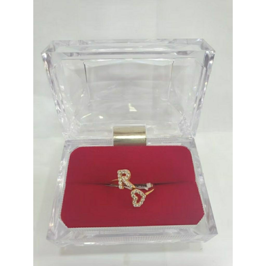 CINCIN HURUF "R" EMAS
