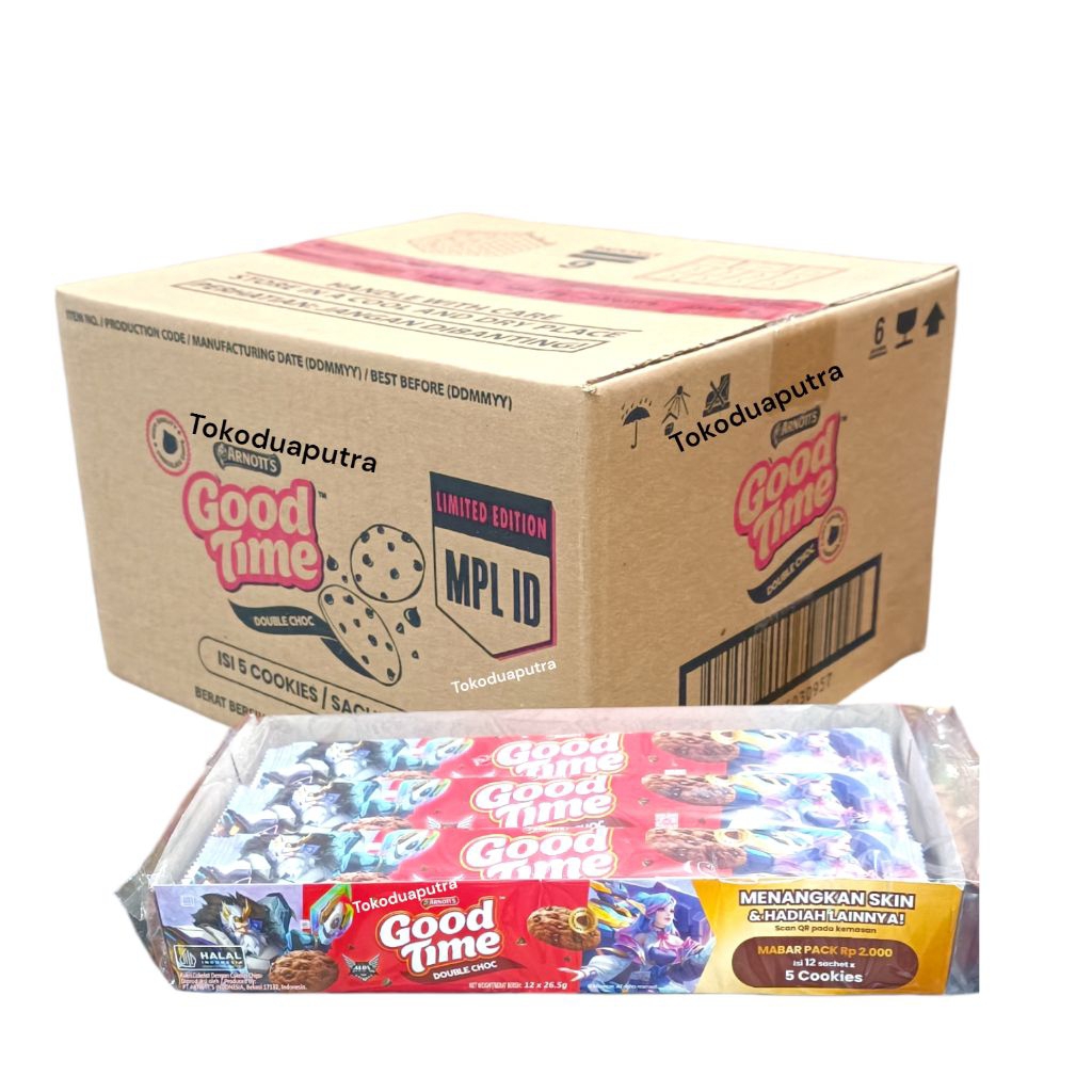 Good Time Double Choco 26,5 gr (8 Box X 12 pcs) / Arnotts Good Time double Choco 2000 / Kukis Good T