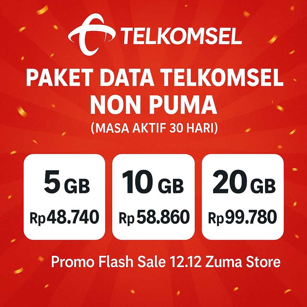 PROMO MURAH Telkomsel Data 30 Hari – Paket Internet Murah Telkomsel