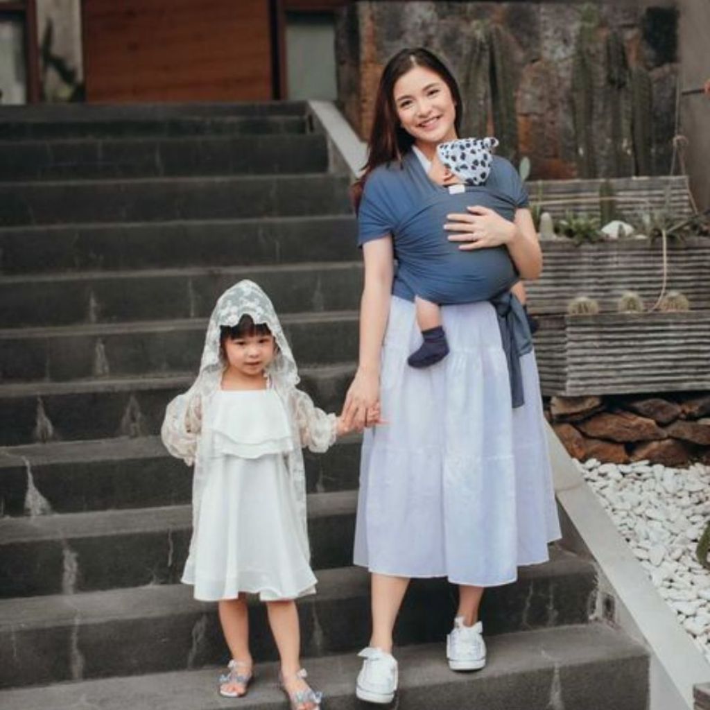 Mikhadou Gendongan - Voyage - Bloom Wrap - Stretchywrap - Ringsling - Baby Carrier