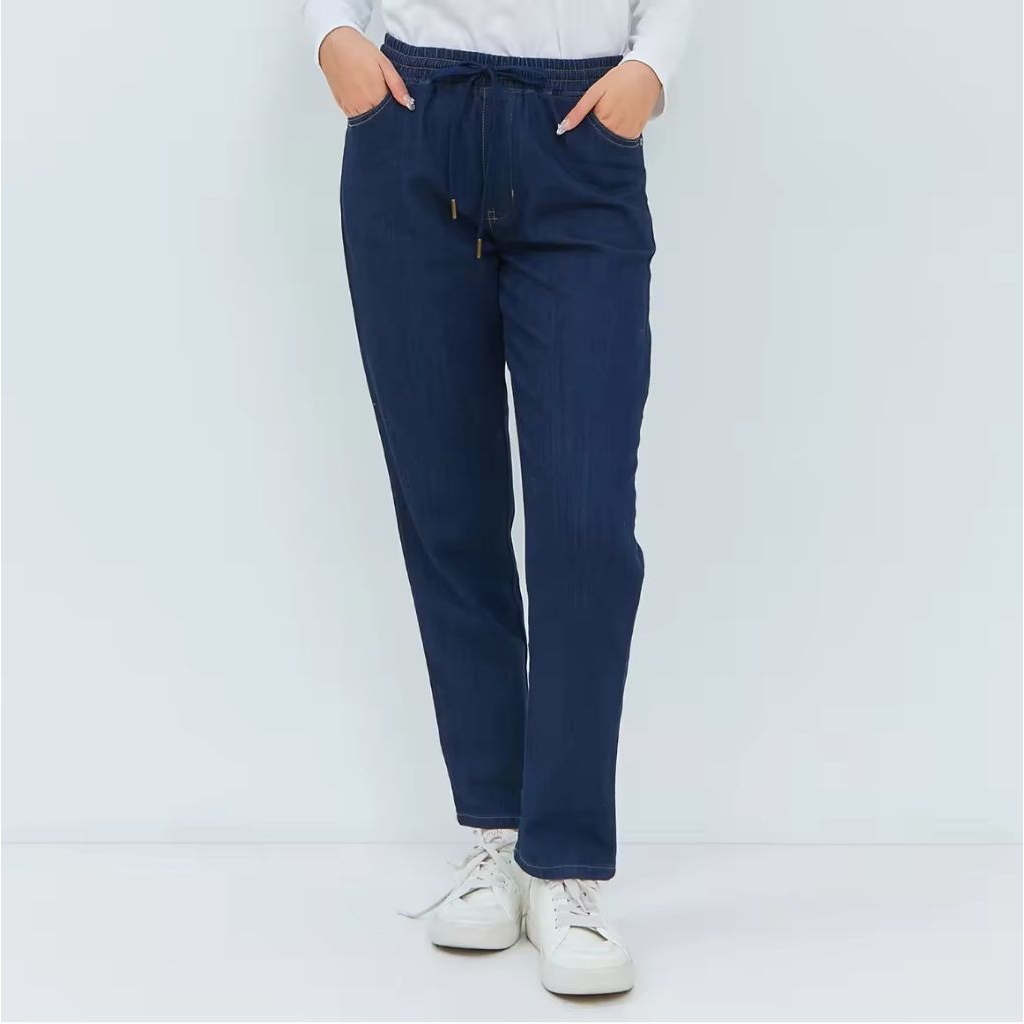 Stacey Dark Blue Jeans - GEELA, Celana Wanita