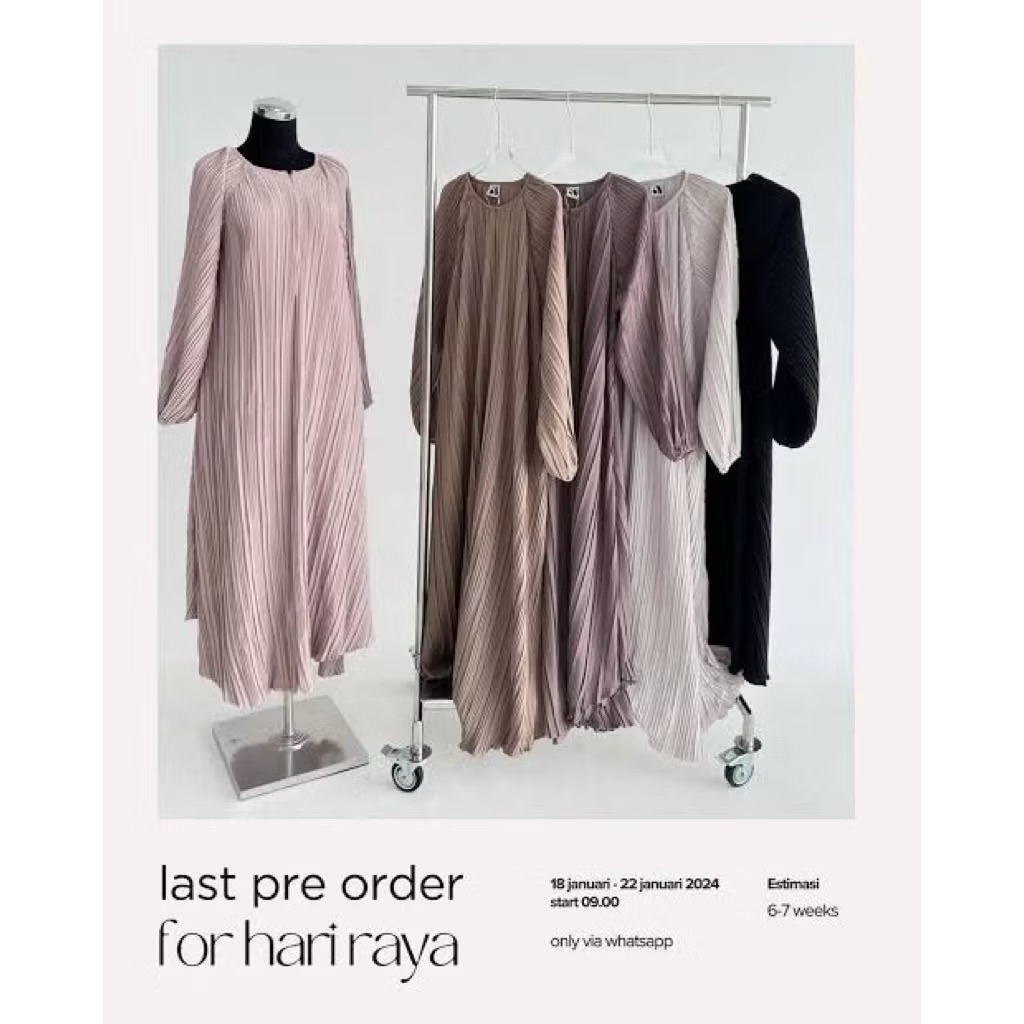 Preloved Fleurs Dress Aqsa Abaya size S by Aqsa Aqsamodestwear