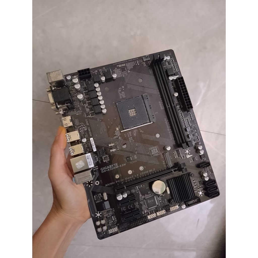 mobo gigabyte a320m & MSI A320M PRO +  Ryzen 5 1600 2600 kekuatan diatas i7 Gen7