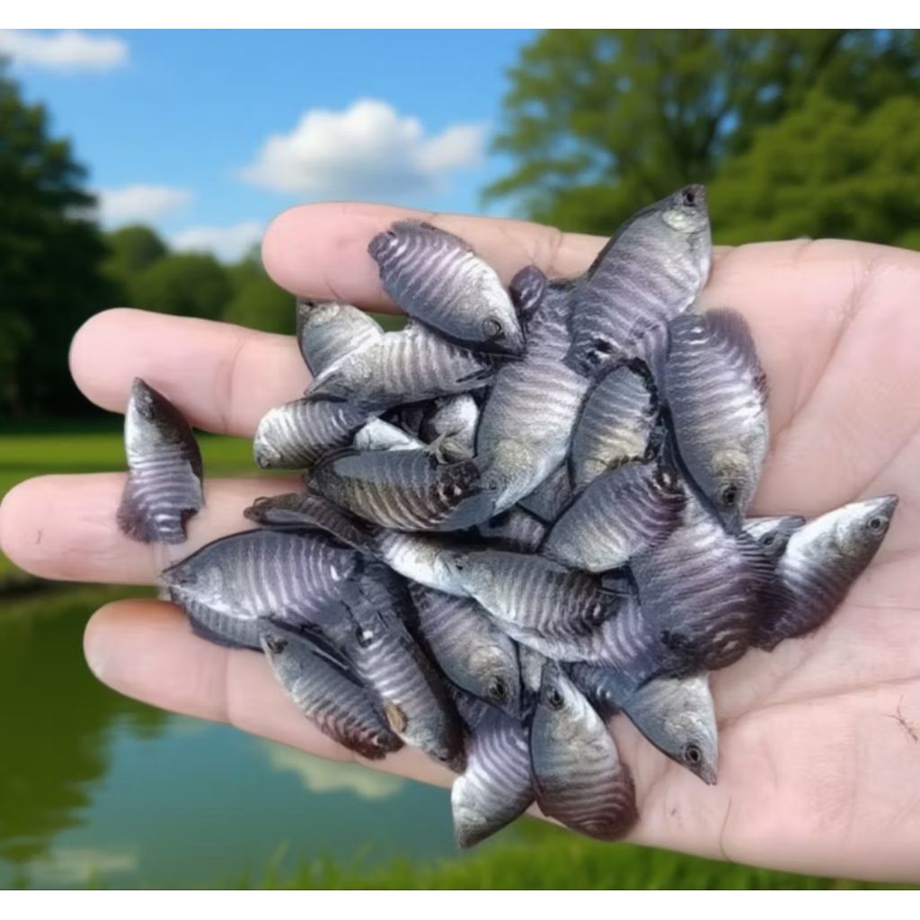 bibit bobot unggul gurame 25 ekor sapi air tawar vitamin super original ikan hiyas dekorasi Akuarium