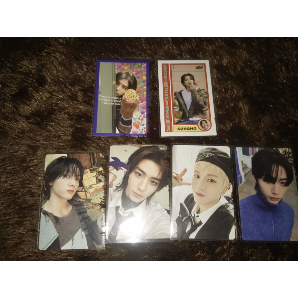 PHOTOCARD OFFICIAL BOYNEXTDOOR, SUNGHO, RIWOO, TAESAN & LEEHAN.