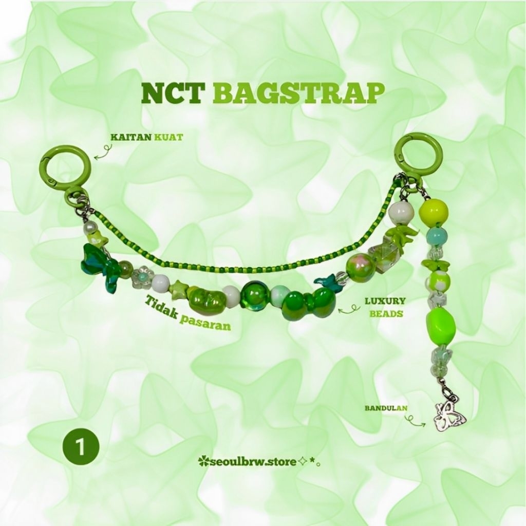 BAGSTRAP NCT / hiasan tas konser /  aksesoris tas / gantungan tas konser NCT