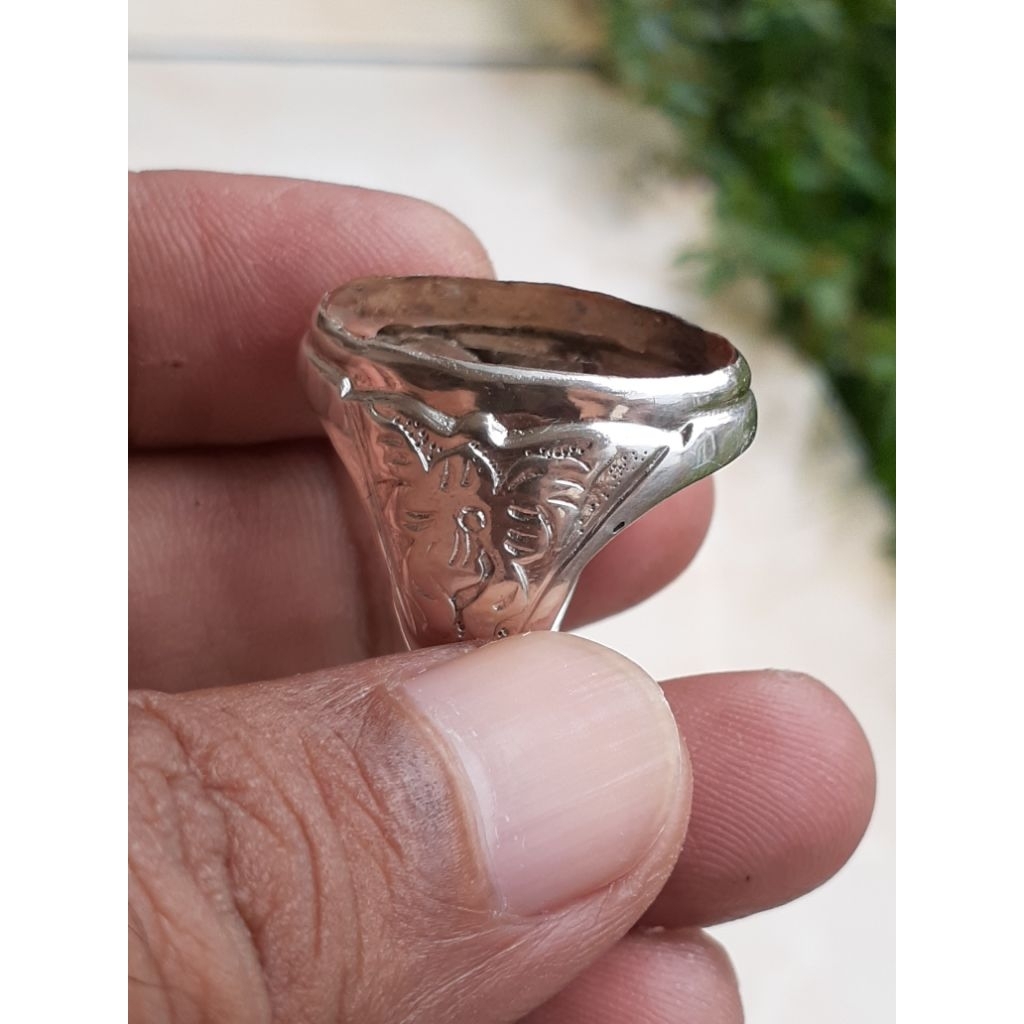 ring perak ukir seken bagus