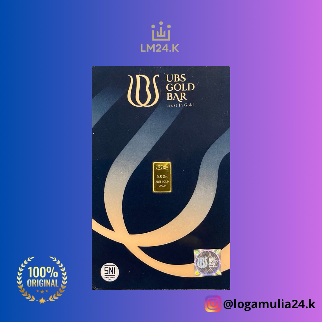 Emas UBS 0,5 gram Logam Mulia
