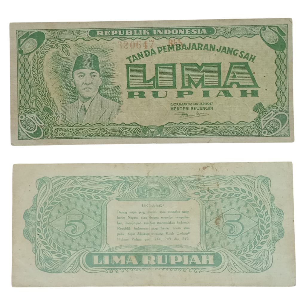 Uang Kuno 5 Rupiah ORI