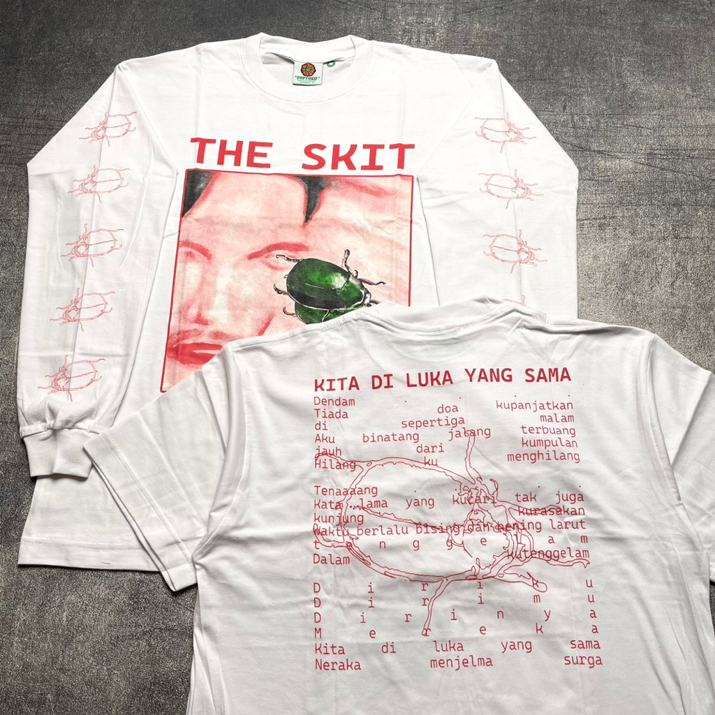 Tshirt & Long Sleeve THE SKIT - KITA DI LUKA YANG SAMA WHITE Official Merchandise