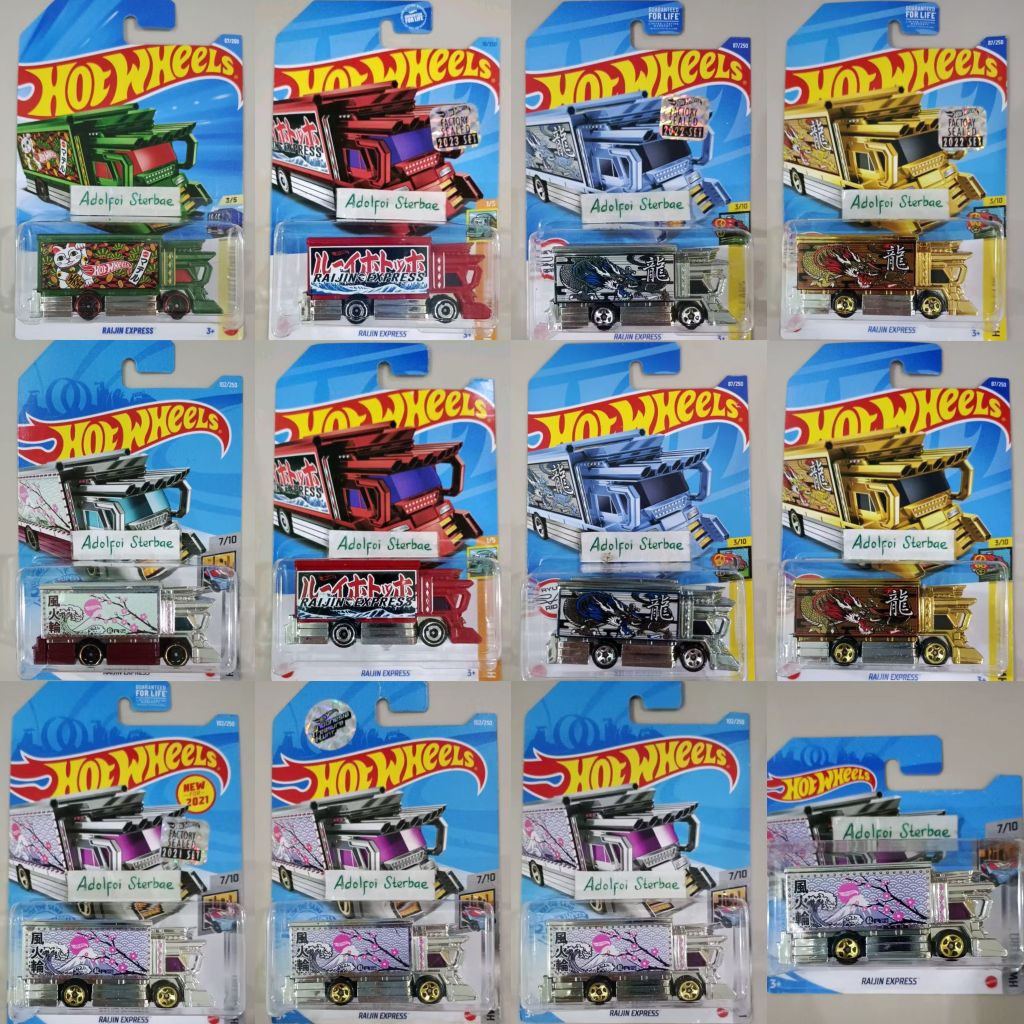 hotwheels hot wheels raijin express factory sealed hw metro akta truck chrome silver hw art cars abj