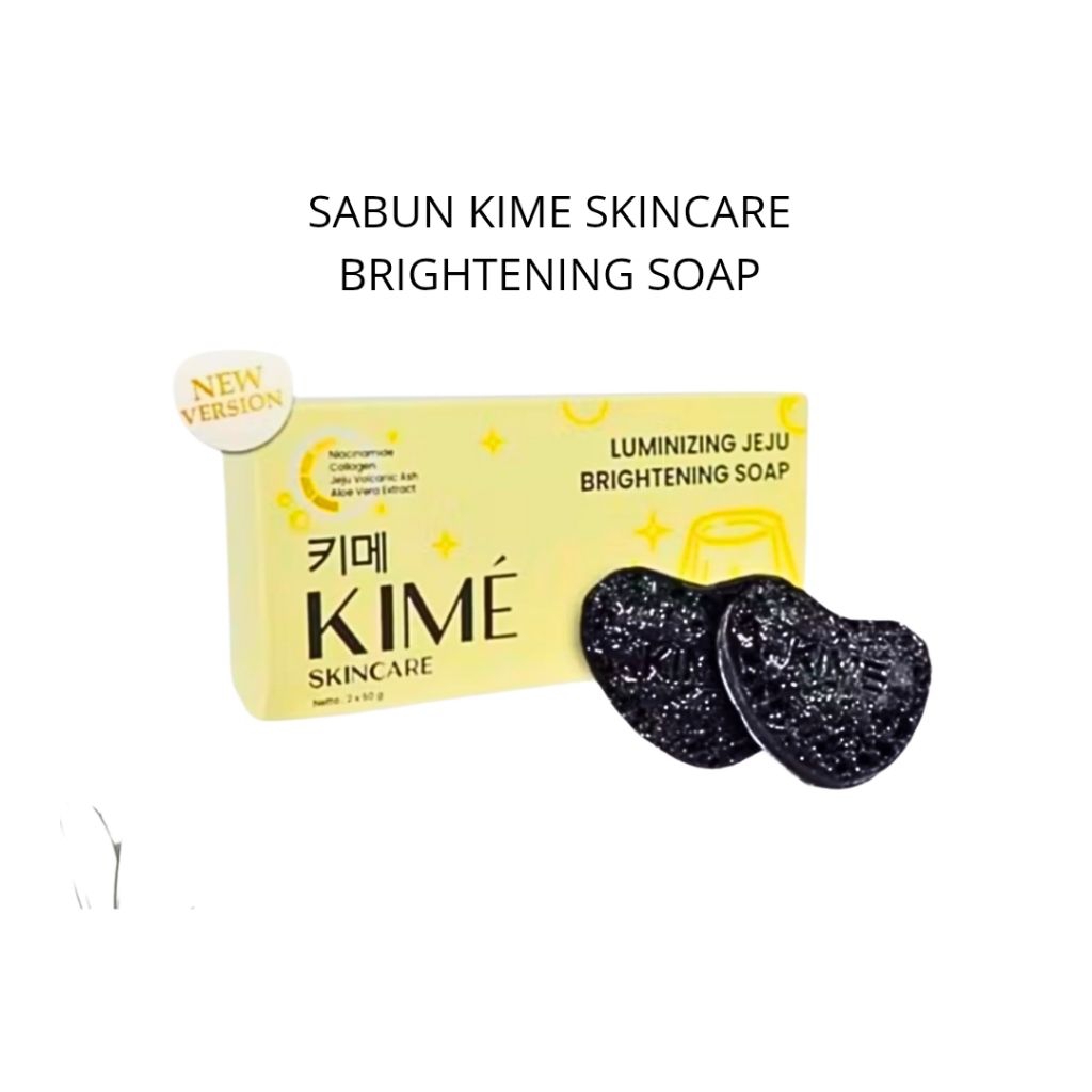 KIME Sabun Soap Kime Luminizing Jeju Brightening Soap Sabun Batang Pencerah Badan dan Wajah Skincare