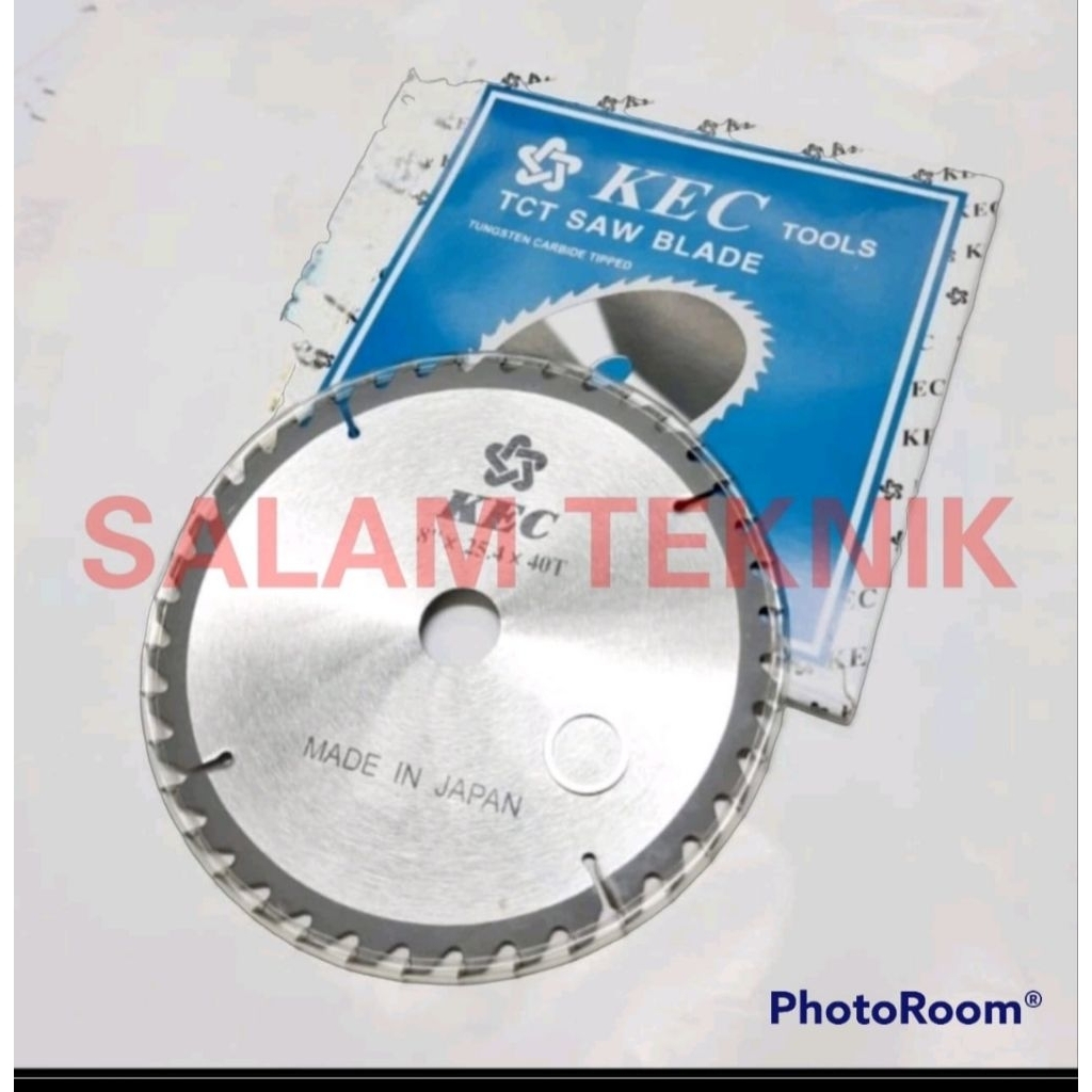 Mata Gergaji Bulat TCT Saw Blade utk Kayu 8" x 40T merek KEC