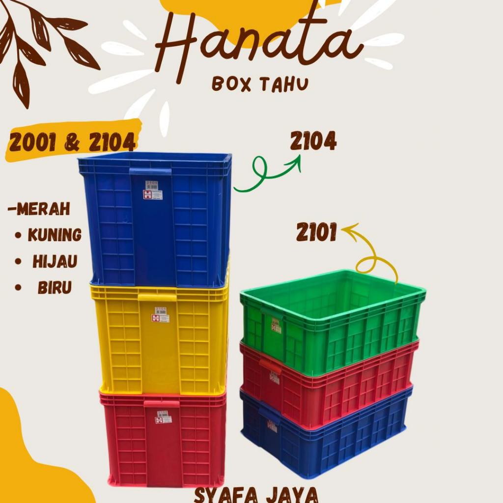 HANATA - Box Tahu Hanata 2101-2104 Container Box Industri / Box Industri Serbaguna /Box Rapat Hanata