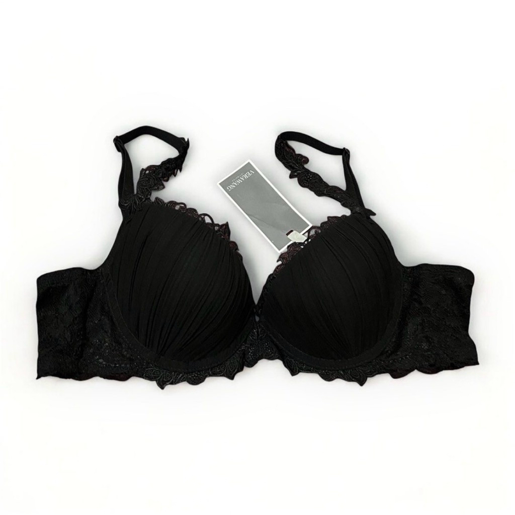 Vera Wang Push Up Bra Black Lace