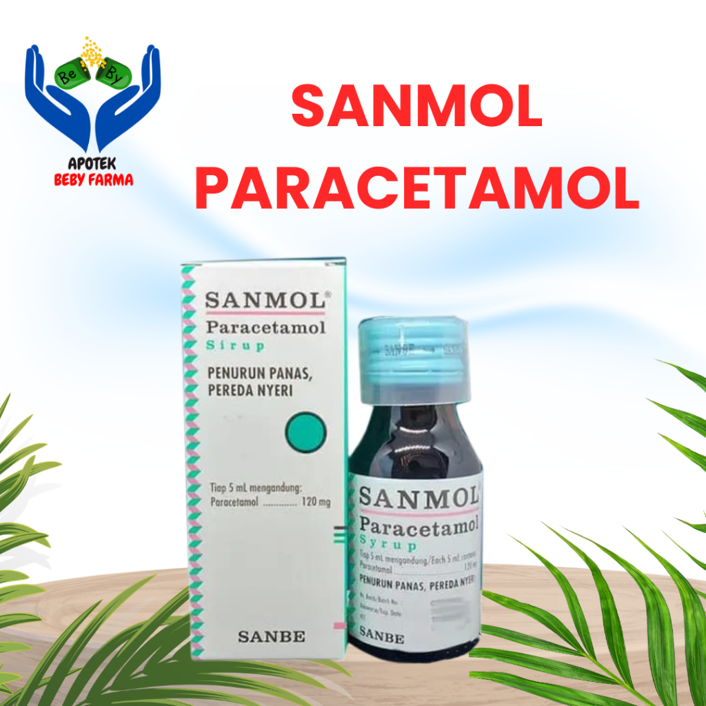 Sanmol Sirup 60ml Paracetamol Untuk Anak Dan Dewasa