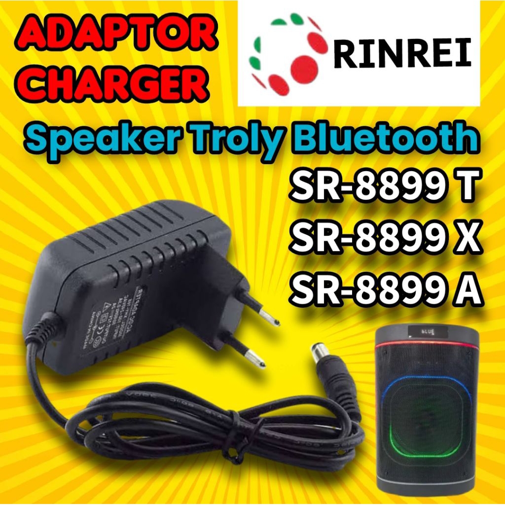 Adaptor charger speaker troly rinrei SR-8899T, SR-8899X, SR-8899A