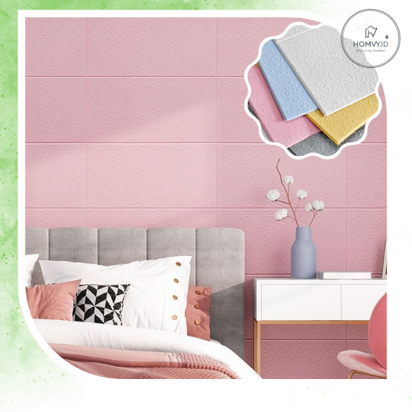 HL0541 Wallpaper Dinding Foam 3D Sticker Wall Decoration Dekorasi Rumah Wallpaper atap plafon