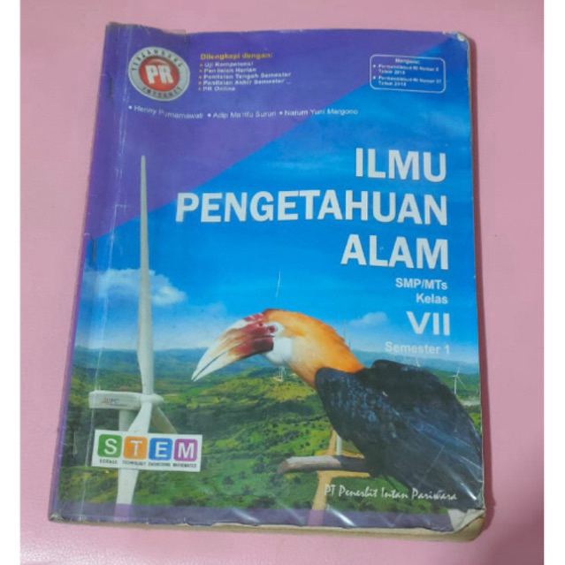 BUKU ILMU PENGETAHUAN ALAM PT INTAN PARIWARA - BUKU IPA PT INTAN PARIWARA - SMP KELAS VII SEMESTER 1
