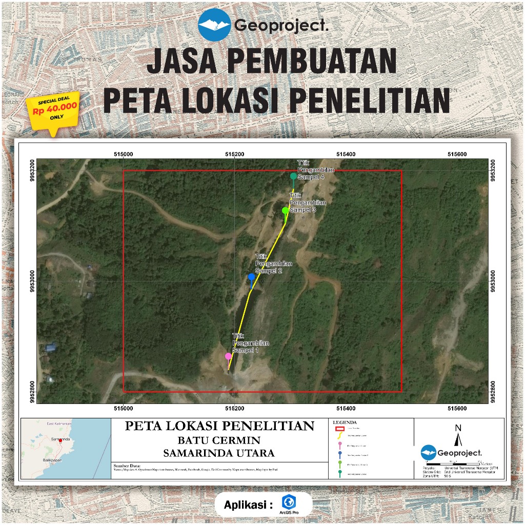 Jasa Pembuatan Peta Lokasi Penelitian