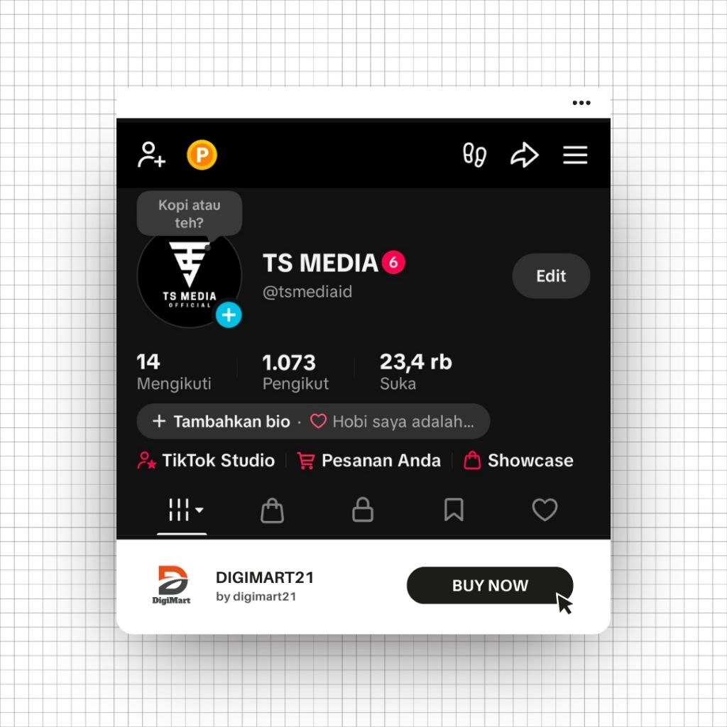 Akun Tiktok 1000 Followers Real 100% Hasil FYP
