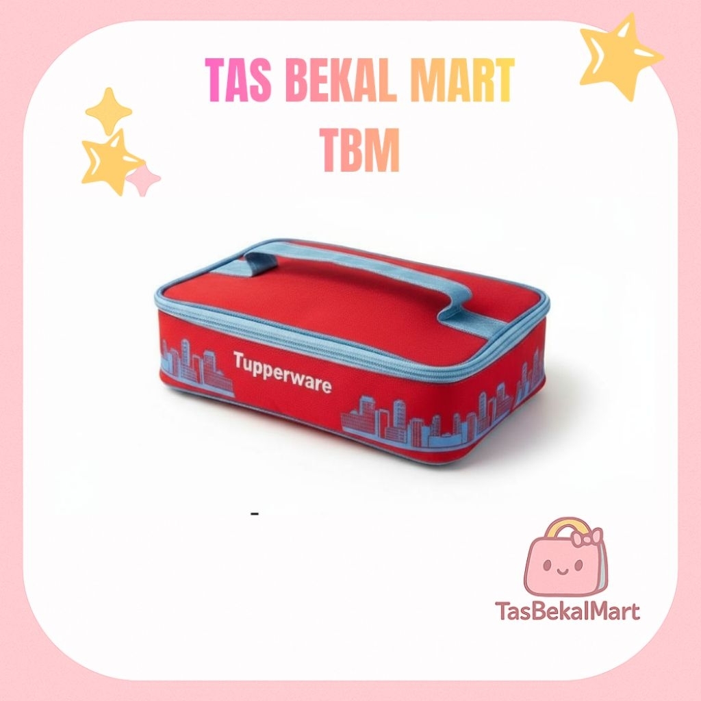 Tas Bekal Anak Tupperware Lunch Bag Sekolah Kotak Persegi Panjang