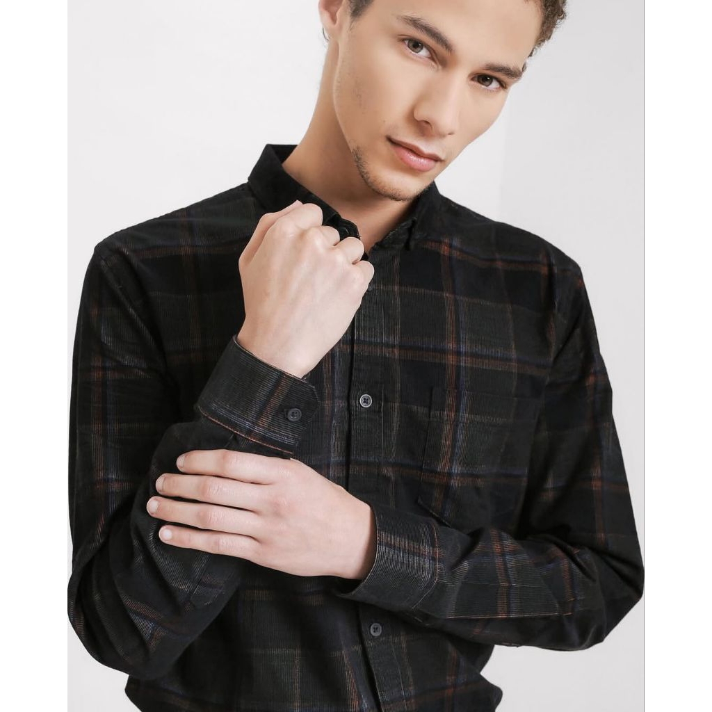 Kemeja Corduroy Pria - Manzone Flanel Woodie