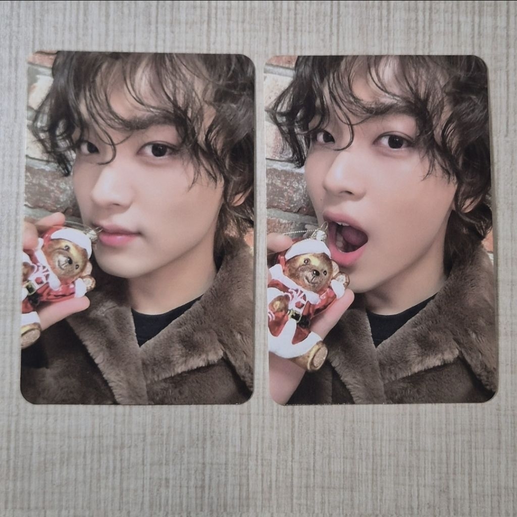 PC NCT HAECHAN OFFICIAL PINK CHRISTMAS // MANGAP KRIWIL CURLY HAIR CENTIL