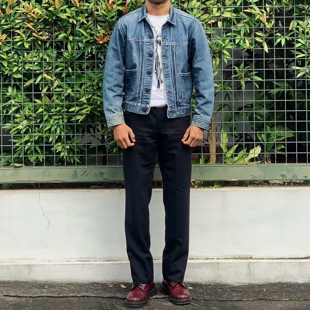 Vtg Something Edwin Trucker Denim Jacket Type ll