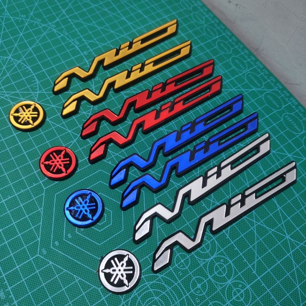emblem MIO acrilic pack isi 3 pcs Emblem motor mio