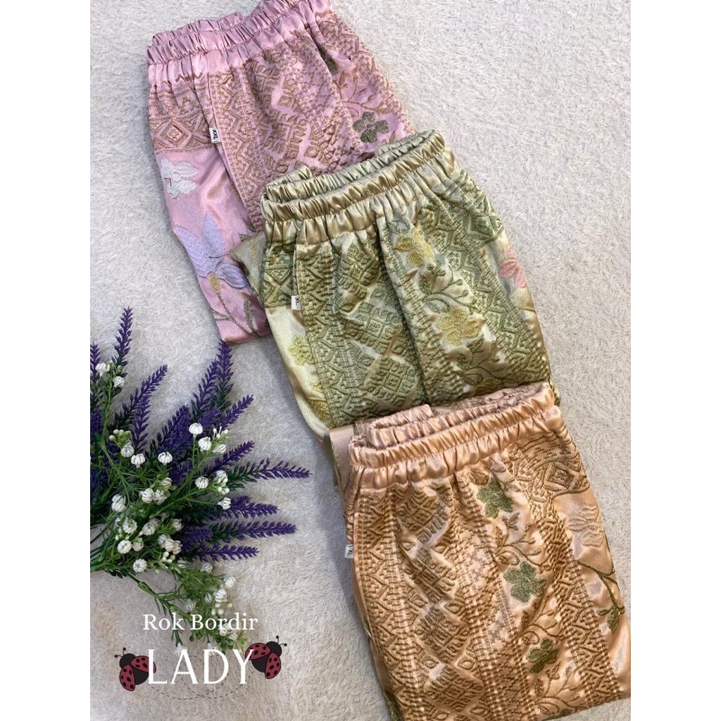 Rok Songket Bali Bordir Supreme Motif Ladybug | Rok Songket Bali | Bawahan Kebaya