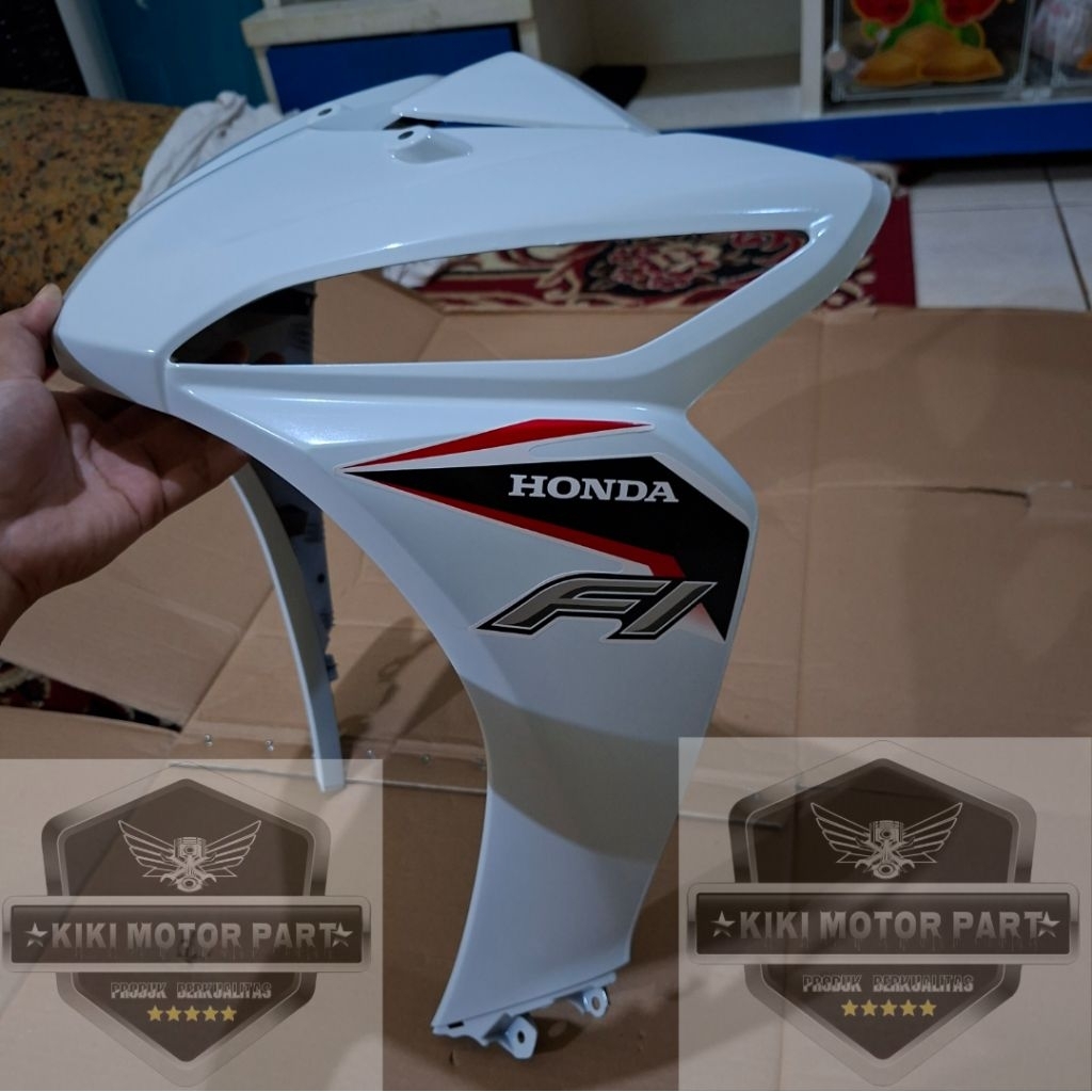 cover front body sayap tameng depan revo fi putih Revo fit fi putih Terlaris