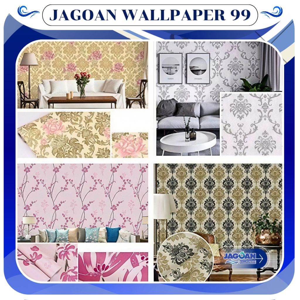 Wallpaper Dinding Ruang Tamu Motif Ukir Coklat Elegan Mewah Wallpaper Dinding Kamar Tidur Wallpaper 