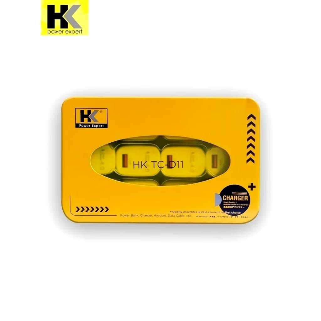 ADAPTER CHARGER HK-TC D11 ( 1 toples isi 12 pcs ) batok HK original