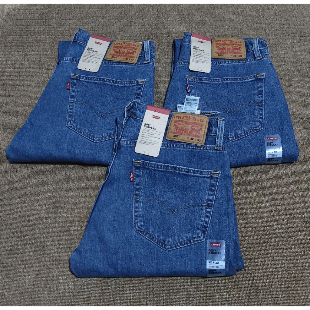 Jeans Pria Lev's 505 Reguler New Original Fit ( 505-2217 )