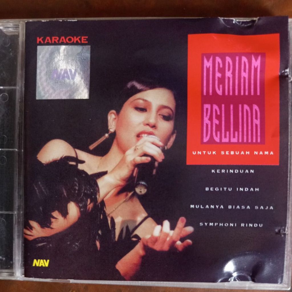 VCD musik Karaoke MERIAM BELLINA Untuk Sebuah Nama