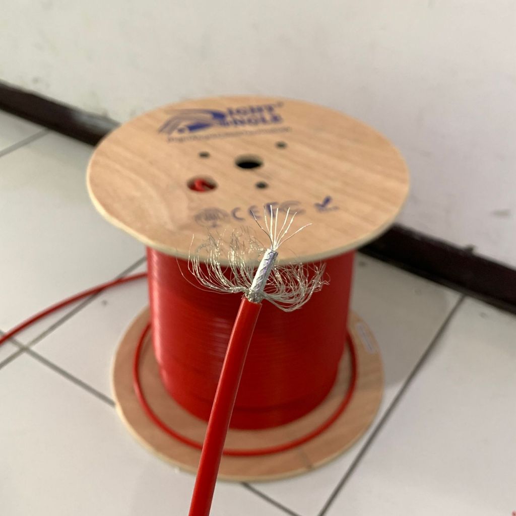 PER 10 METER NRN77 MERAH KABEL VIDEO RG59 75 OHM FULL SERABUT