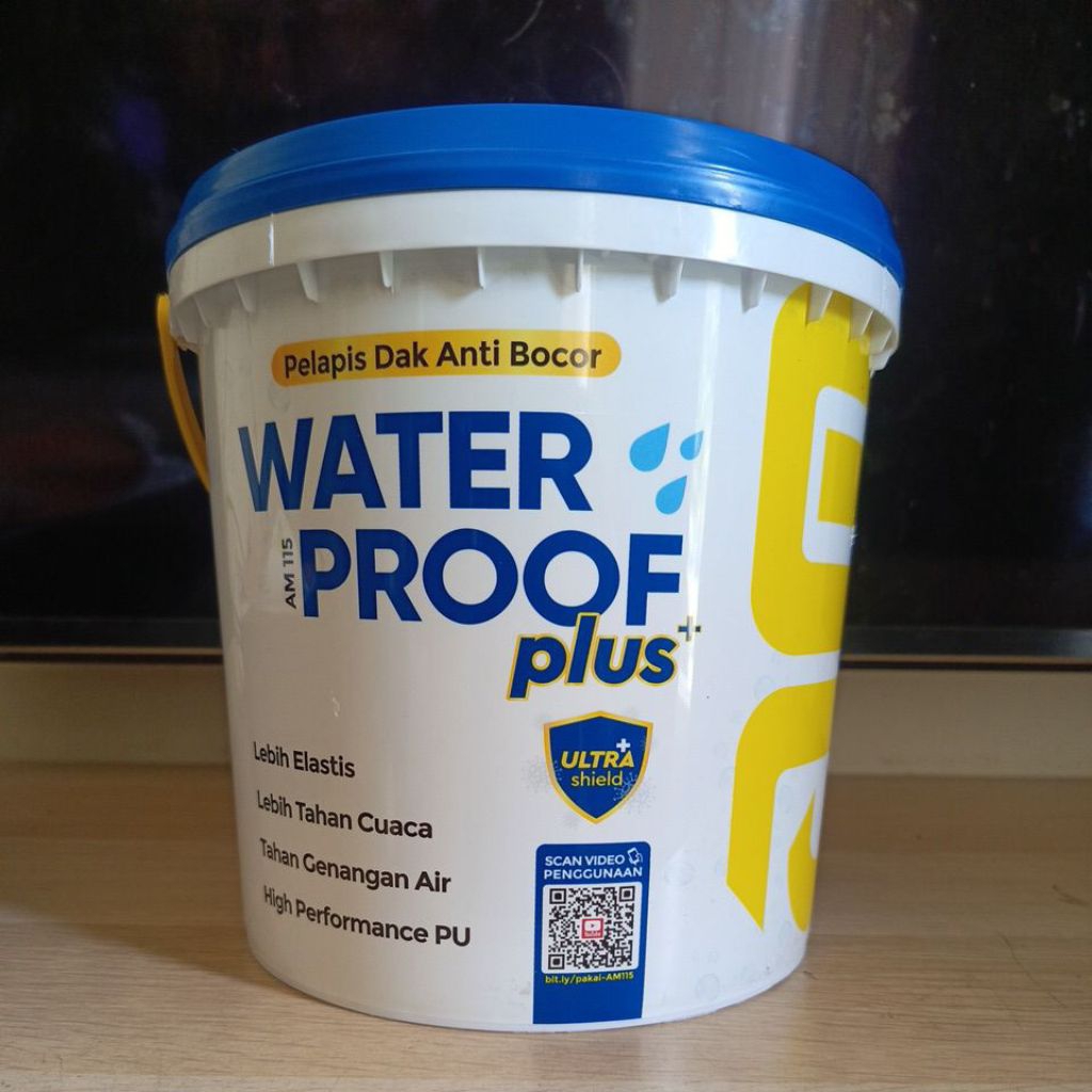 AM 115 Waterproofing Plus Pelapis Dak Anti Bocor 4kg dan 20kg