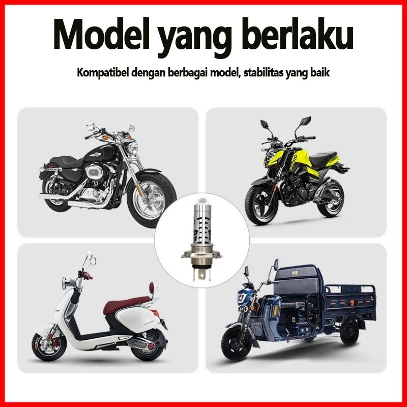 BIG SALE LAMPU LED DEPAN MOTOR H6 LASER LED/LAMPU LED H6 LASER 2 WARNA/BEAT VARIO MIO LUXIMOS LASER